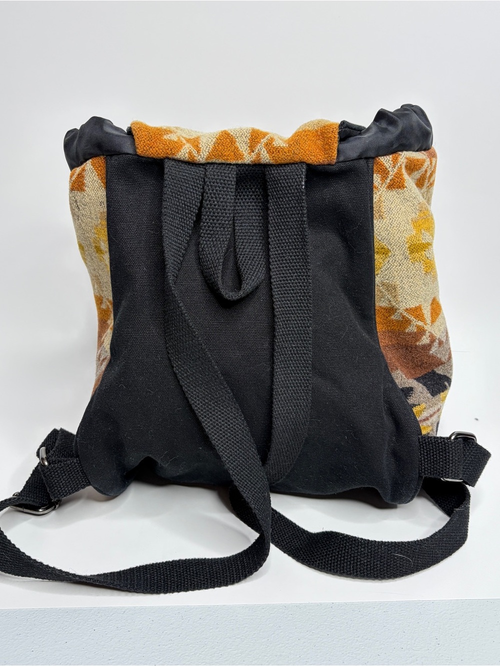 Pendleton Wool Southwest Style Drawstring Backpack - Picture 2 of 9